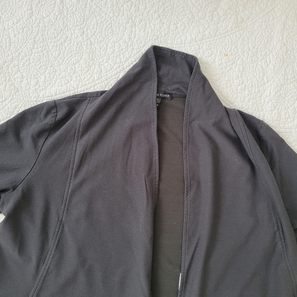 Eileen Fisher Color Block Drape Jacket - Picture 4 of 8